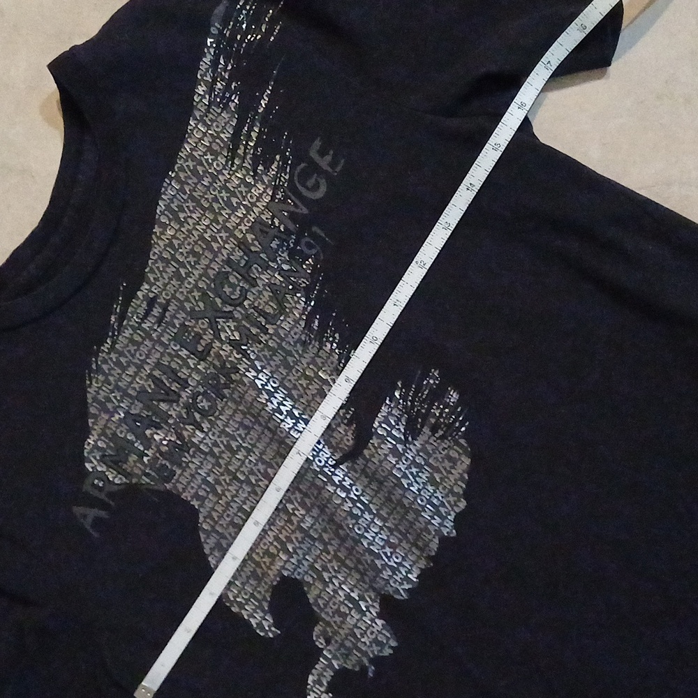 ARMANI exchange black logo t-shirt S - Picture 3 of 7